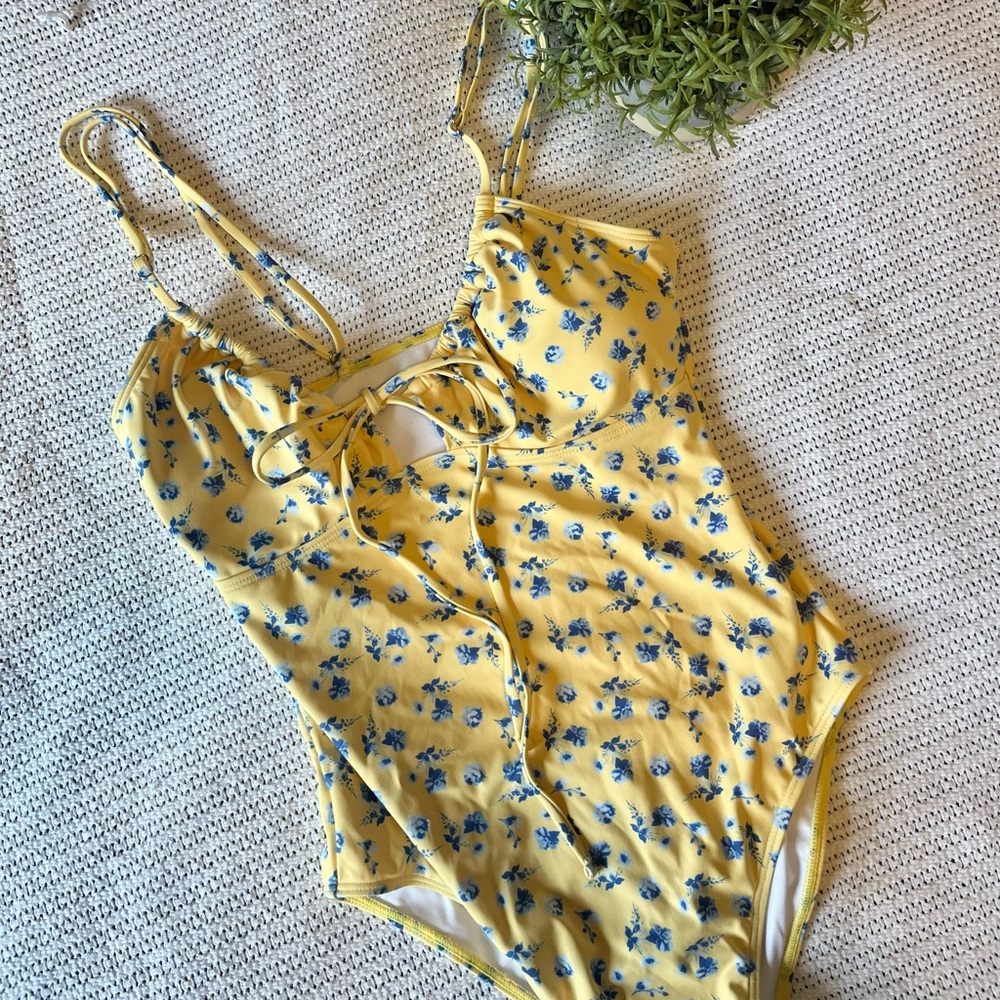 Floral One Piece Swimsuit - NWT